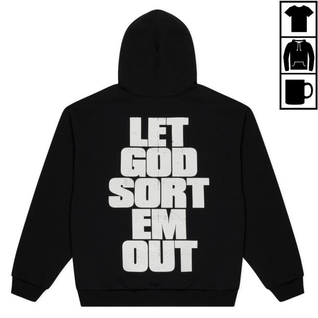 Let God Sort Em Outkaws X Clipse Let God Sort Em Out Shield Hoodie | Official Clipse Merch Store