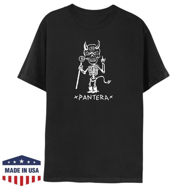 Official Pantera Merch Store Horns Sketch Tee