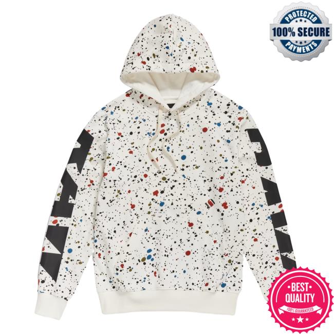 Official G Star Raw Clothing Store Shop Splatter Sleeve Graphic Aop Sweaters Milk Splatter Multi Spots All Over Print Shamrock Gstar