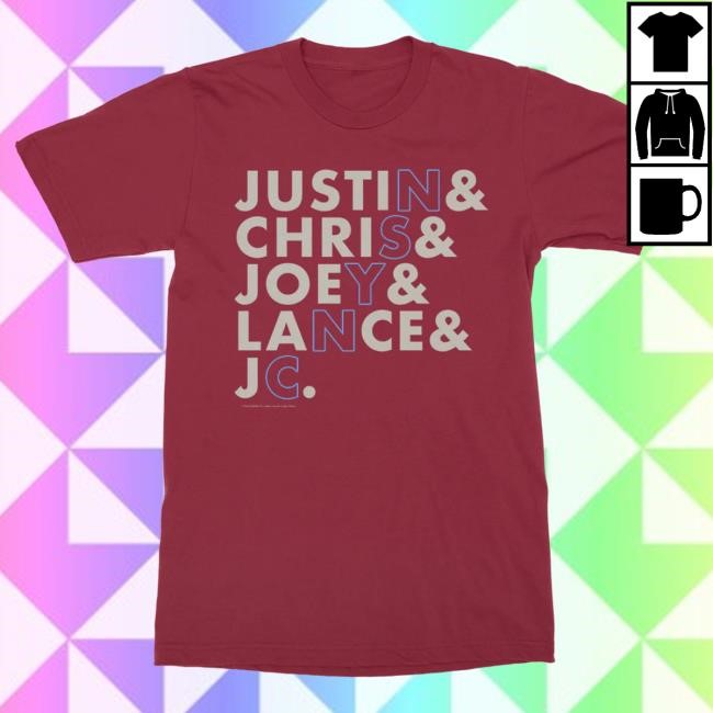 Official Nsync Merch Store Name Stack T-Shirt (Black)