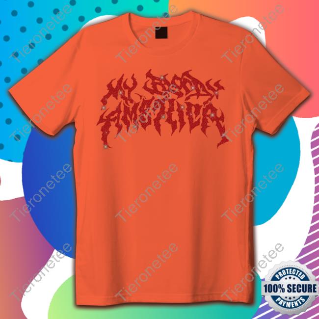 City Morgue Merch My Bloody America Rhinestone Hoodie
