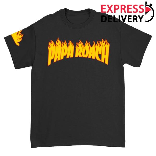 Official Papa Roach Merch Store Shop Firestarter Shirt 2024 (Black) Paparoach
