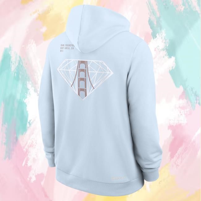 2026 Super Bowl LX NFL Football NFL Nike Light Blue Hoodie