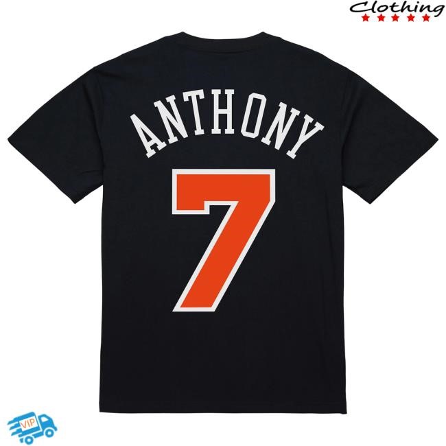 Official Madison Square Garden New York Knicks Mitchell & Ness Knicks Carmelo Anthony Ultimate Player Number Tees MSG Shop