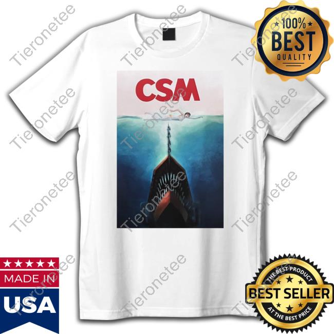 Chainsaw Man X Jaws Csm Blu Ray Tee Shirt