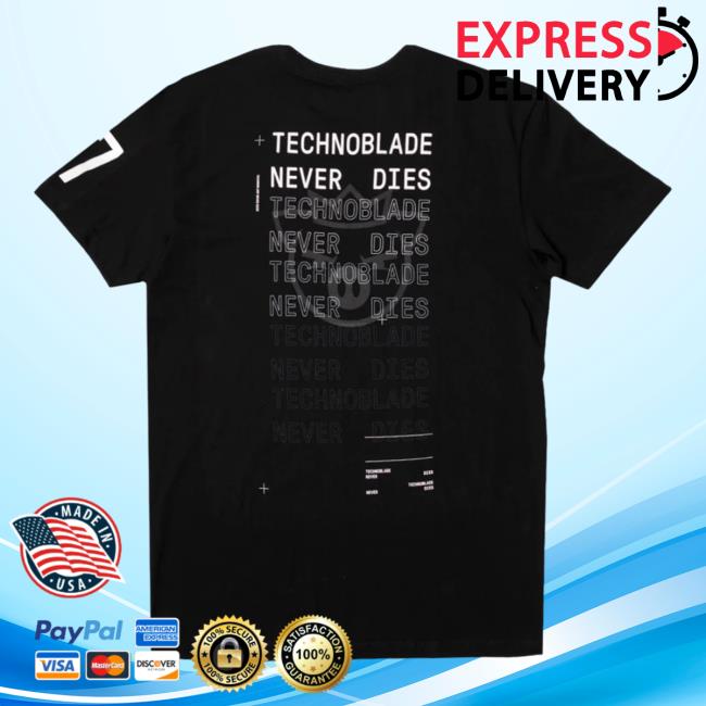 Official Technoblade Merch Store Shop Tchnoblade Never Dies Salute T-Shirts