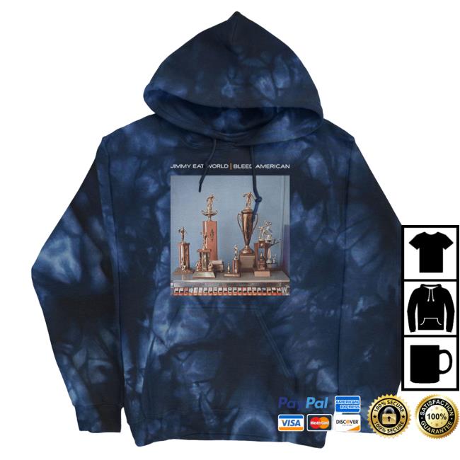 Official Jimmy Eat World Merch Bleed American Pullover Crewneck Sweatshirt (Crystal Navy Dye)