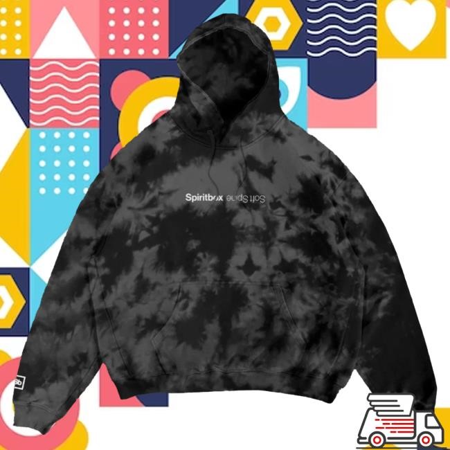 Official Spiritbox Merch Store Spiritbox Spine Icon Tie Dye Pull Over Hoodie