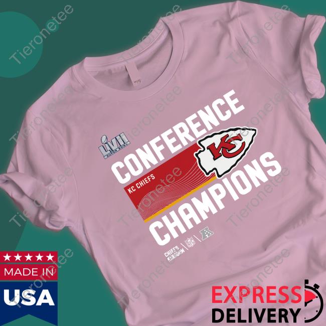 Official Chiefs Shop Super Bowl Lvi Conference Kansas City Chiefs Champions Chiefs Shirt