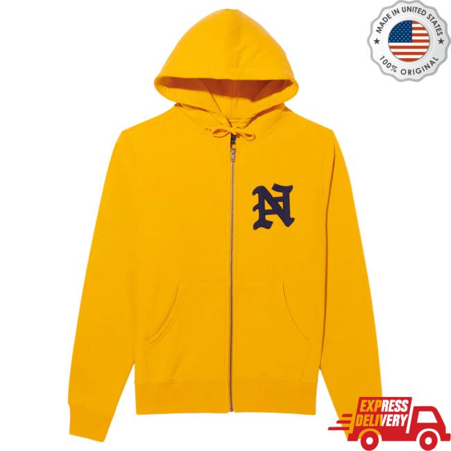 Official Noah Merch Store Split Crew neck Sweatshirt Golden Orange Noah Clothing Shop Apparel