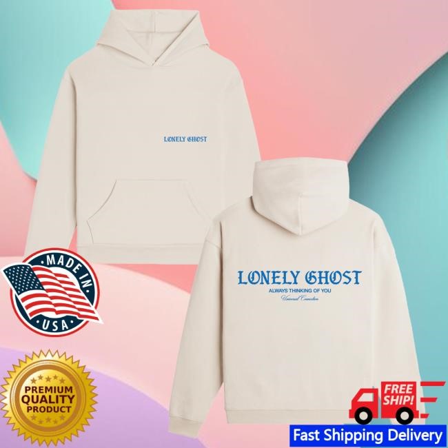 Lonely Ghost Merch Store Lonely Ghost Thoughtful Hooded Sweatshirt
