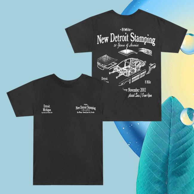 Official Eminem Merch Store Slim Shady Eminem 8 Mile New Detroit Stamping Attractive Shirt Eminem Apparel Clothing Shop SlimShady