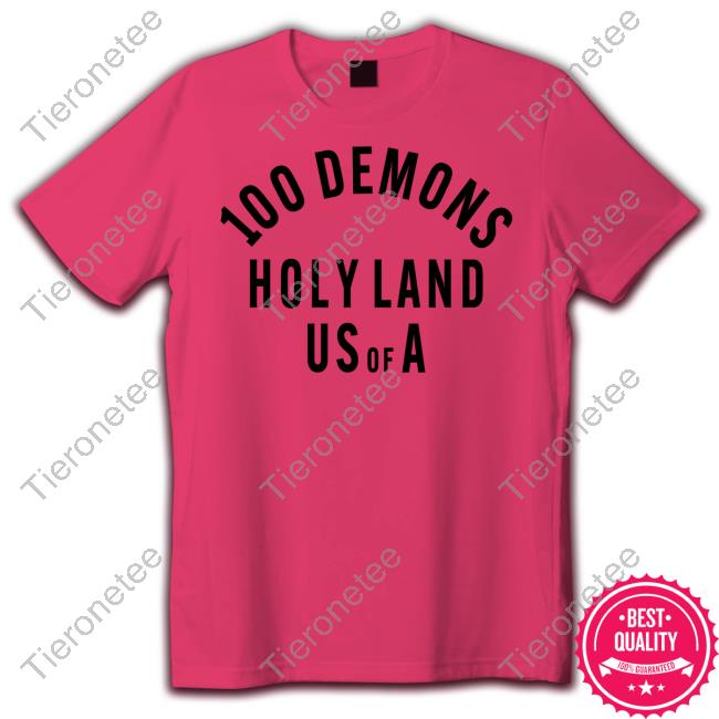 Official Deathwish 100 Demons Holyland Red Hoodie