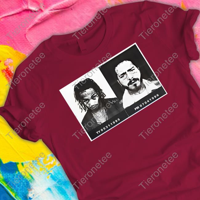 Official Post Malone Merch Tommy Lee Cover Black T-Shirt