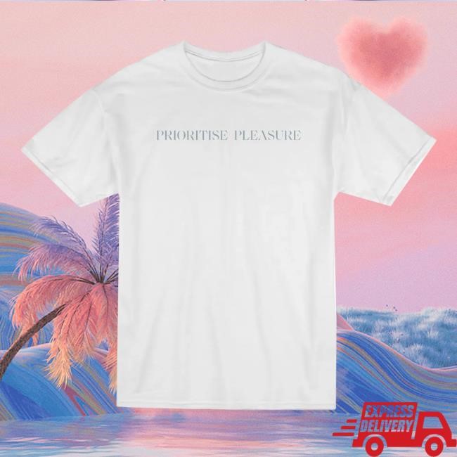 Blue Prioritise Pleasure New Tee - Self Esteem Merch