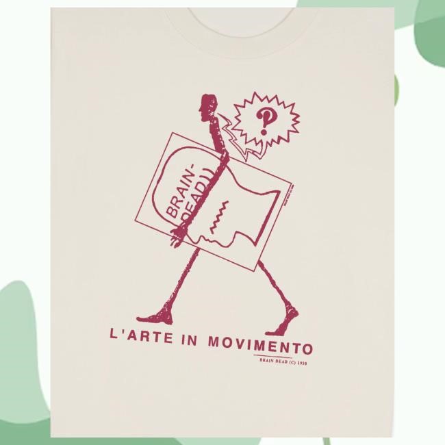 Official Brain Dead Merch Shop Brain Dead Movimento Top Shirt - Cream