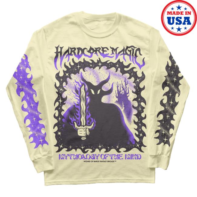 Official Wizardofbarge Merch Hardcore Magic Long Sleeve Tee Shirt