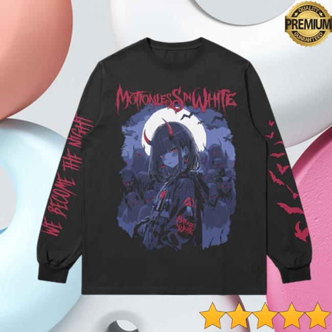 Official Miw We Become The Night Long Sleeve Shirt New