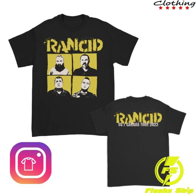 Official Rancid Apparel Store Tomorrow Never Comes US/Canada Tour 2023 Short Sleeve Tee – Rancid Store US