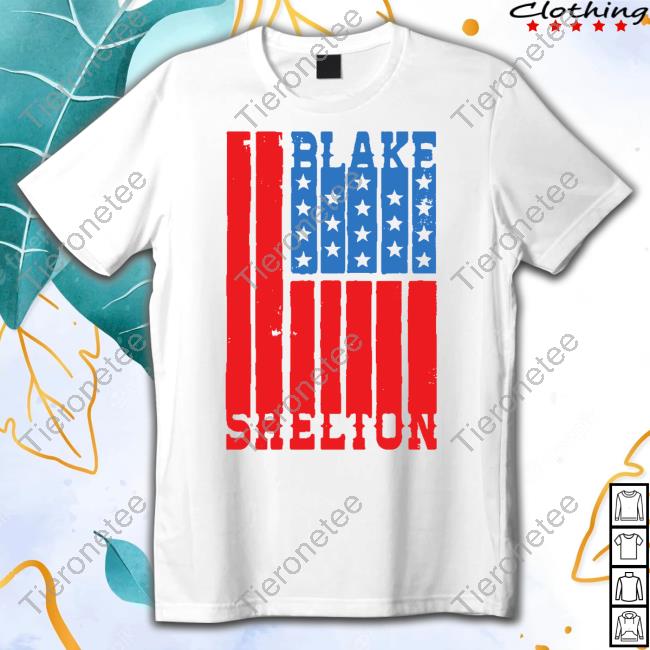 Blake Shelton Merch Natural Flag Tee Shirt
