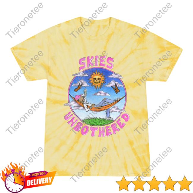 Official Lil Skies Clothing Store Shop Unbothered Graphic Tie Dye Shirt 2023 Lilskies Merch