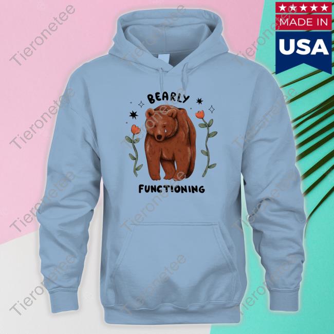 Bearly Functioning Blue T Shirts