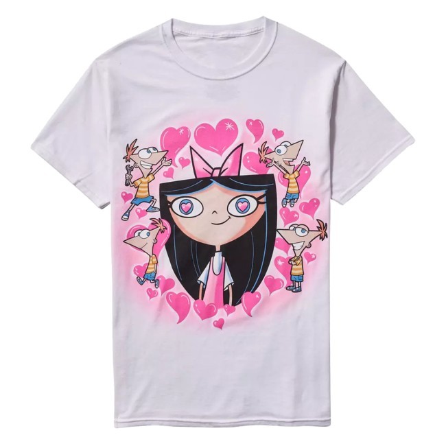 Phineas And Ferb Isabella Heart Eyes Girls New T-Shirt