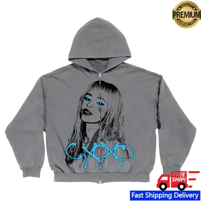 Official Camila Cabello Merch Store C,Xoxo Glitter Eyeshadow Zip Up Hoodie Camila Cabello Apparel Clothing Shop CamilaCabello