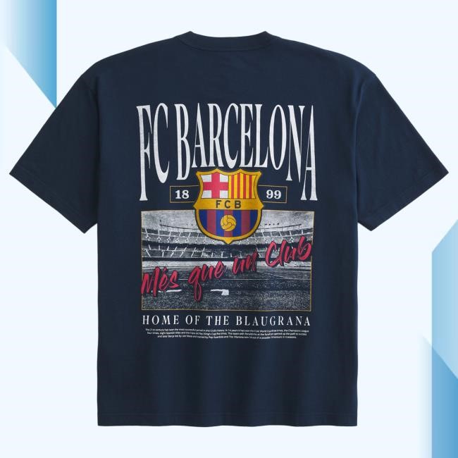 Official Hollister Co Merch Store FC Barcelona Graphic New Shirt Hollister Apparel Clothing Shop Hollisterco