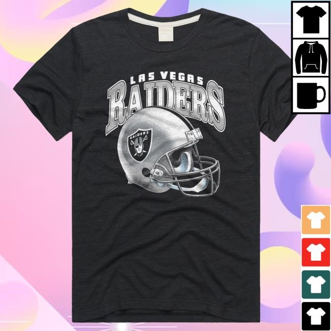 Las Vegas Raiders Gradient Helmet Tees Homage | Las Vegas Raiders Official | NFL Football
