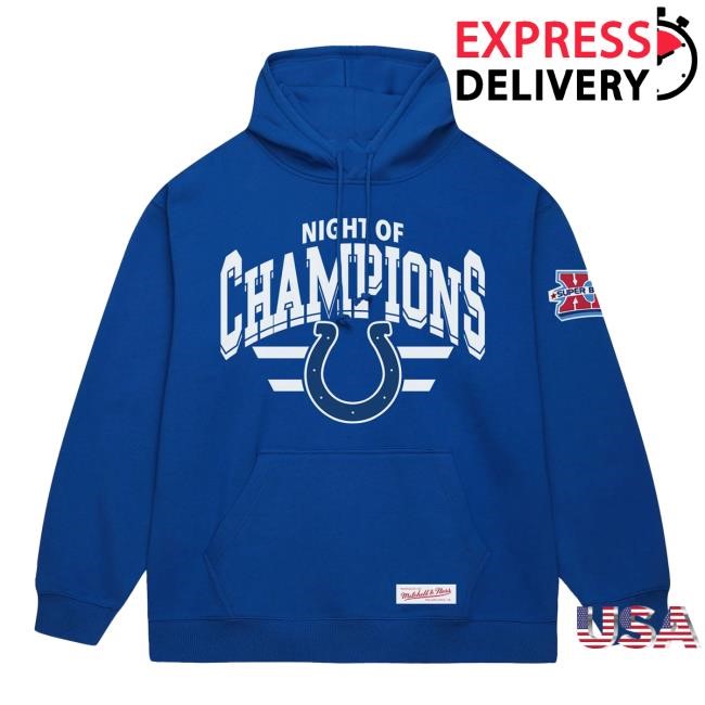 Colts Night of Champions Super Bowl Hoody x Mitchell & Ness