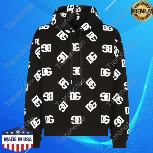 Official Lyst Clothing Shop Dolce & Gabbana All Over Print Logo Hooded Sweatshirt D&G 3D AOP