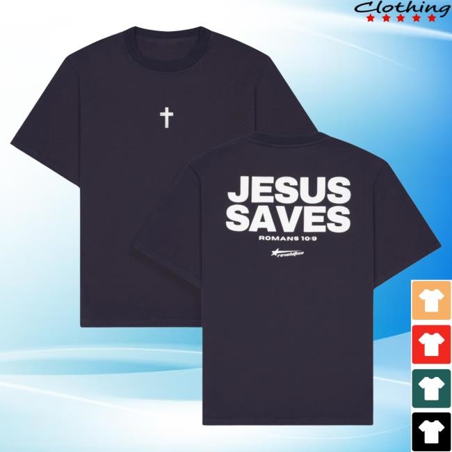 Official Revelation Apparel Clothing Romans 10:9 Jesus Saves Tshirt Revelation Merch