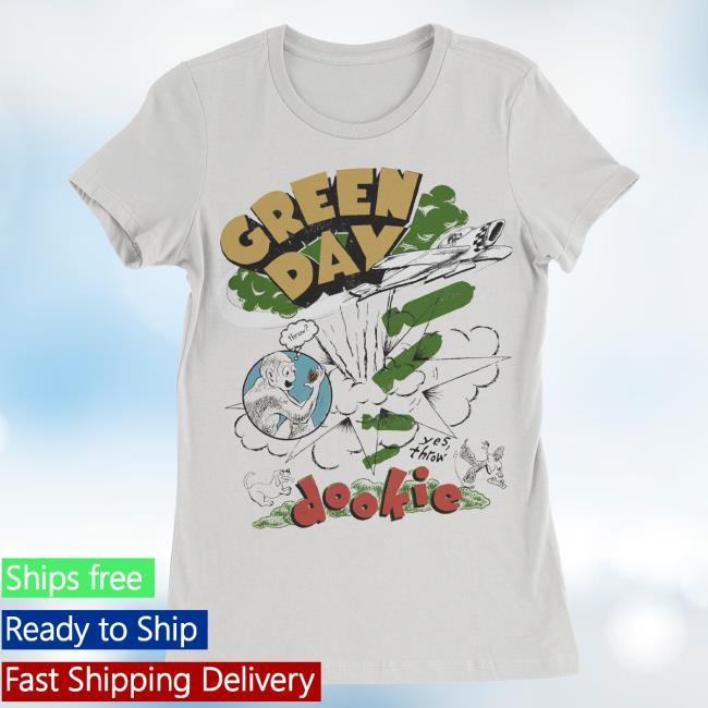 Official Green Day Merch Store Shop Green Day Jumble Juniors T-Shirt GreenDay