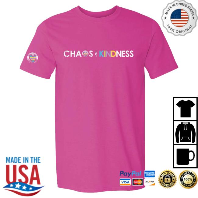 Official Chaos And Kindness Store Chaos & Kindness Logo Tees Heliconia