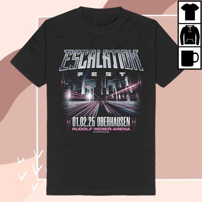 Official Electric Callboy Merch Electric Callboy Escalation Fest 2025 Tshirt