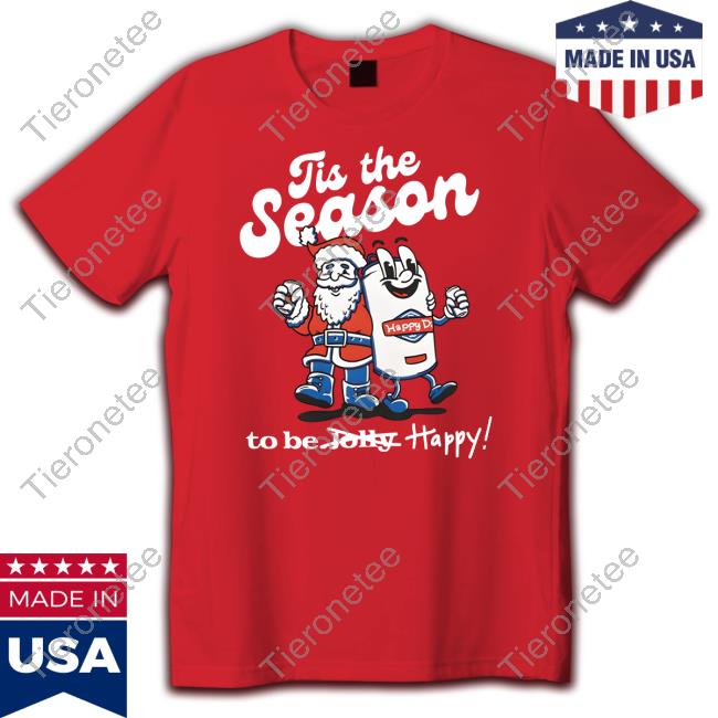 Official Happy Dad Holiday Tis The Season Red Shirt