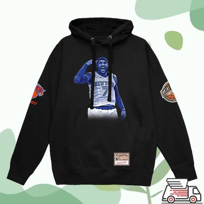 Official Madison Square Garden Store New York Knicks Mitchell & Ness Knicks Carmelo Anthony Ultimate Player Hoodies MSG Shop
