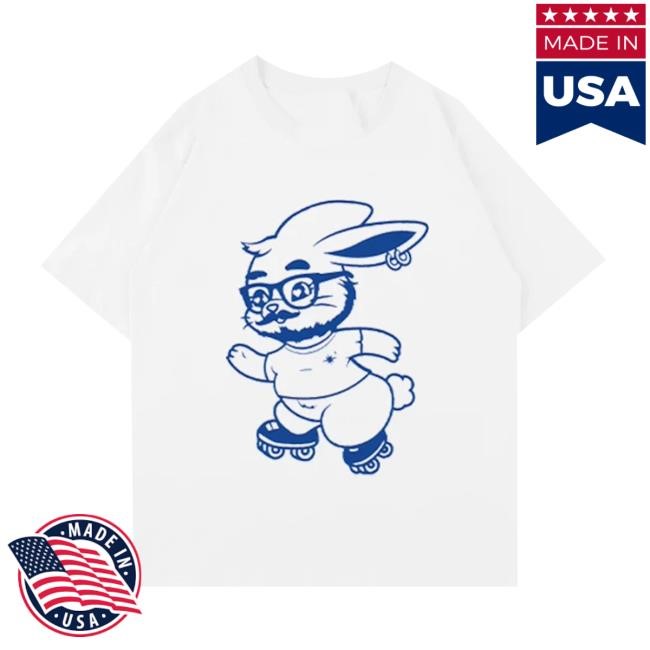 Official NewJeans 'GET UP' Bearded Gentleman Bunny With Glasses Meme New Shirt