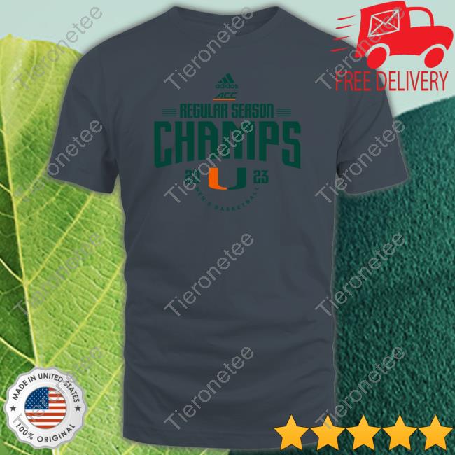 Official allCanes ACC Regular Season Champions 2023 T-Shirt