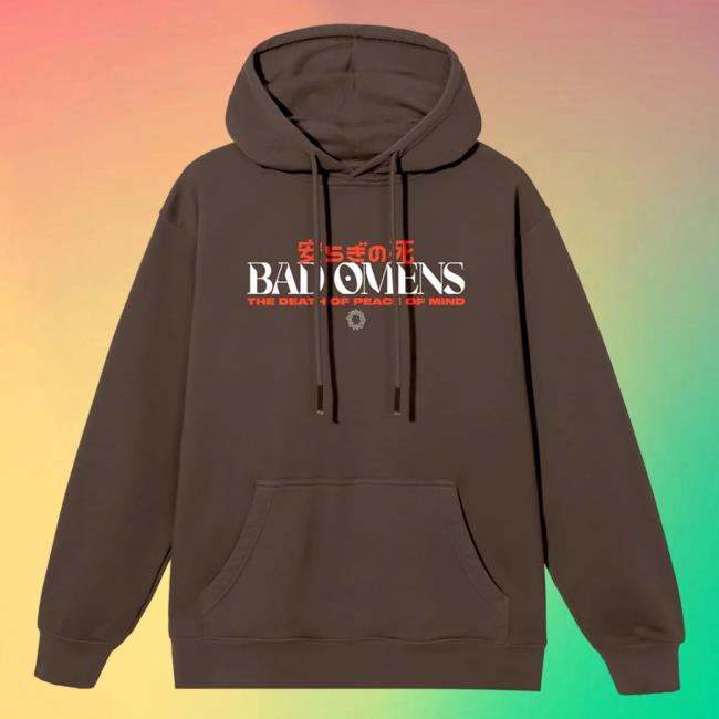 Official Sumerian Merch Store Bad Omens - Tracklist Brown Top Shirt BadOmens Apparel Clothing Shop