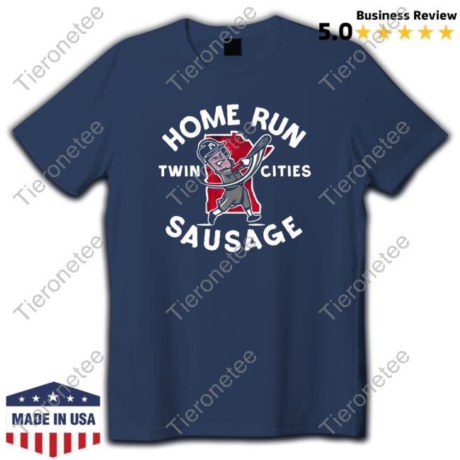Breaking T Shop Merch Minnesota Home Run Sausage Navy Shirt New