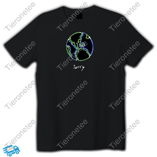 Sorry Merch Earth World Print T-Shirt