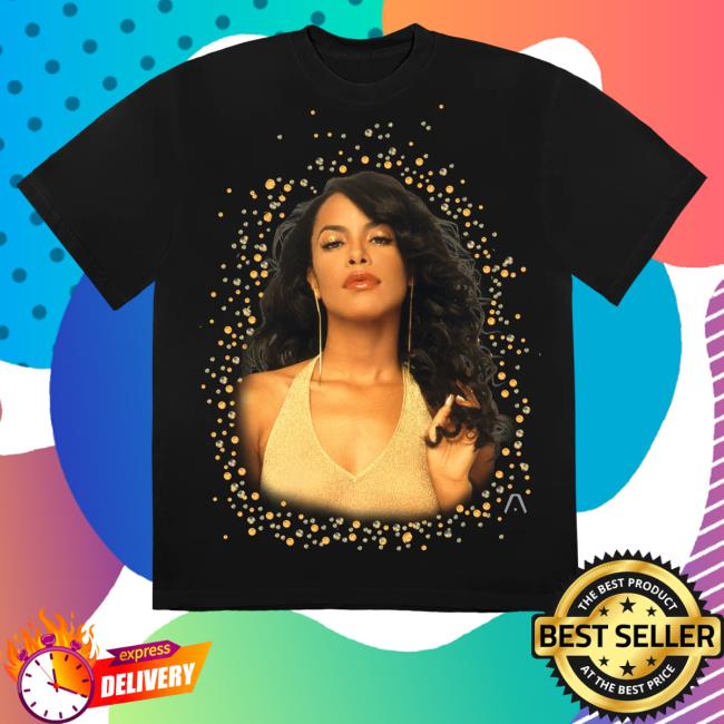Official Aaliyah Merch Self Titled Portrait Aaliyah Tee Shirt