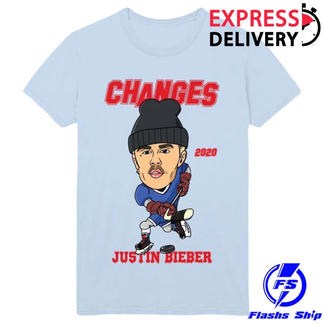 Official Justin Bieber Merch Store Shop Justin Bieber Changes Hockey Doodle Shirt New JustinBieber Apparel Clothing