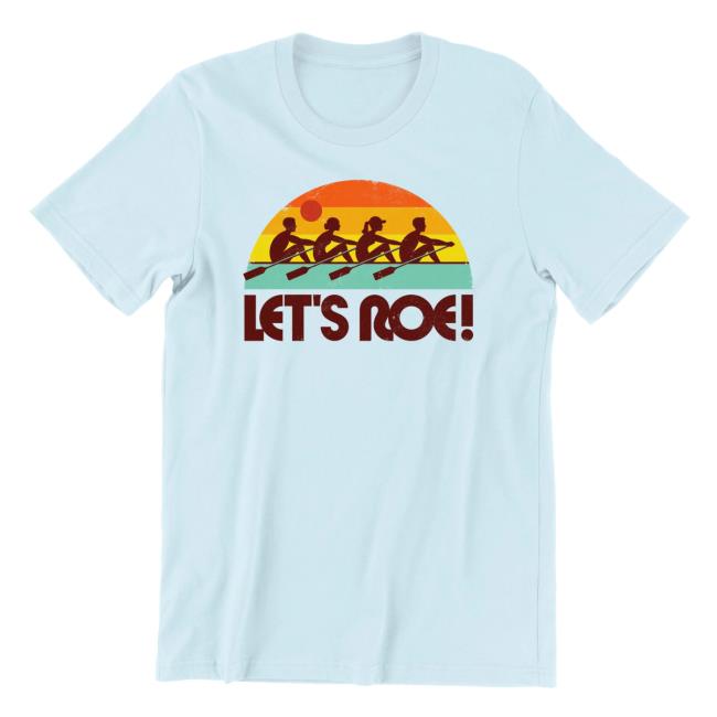 Official Meidastouch Merch Store Let's Roe Sunset Pullover Shirt - Light Blue Meidastouch Clothing Shop
