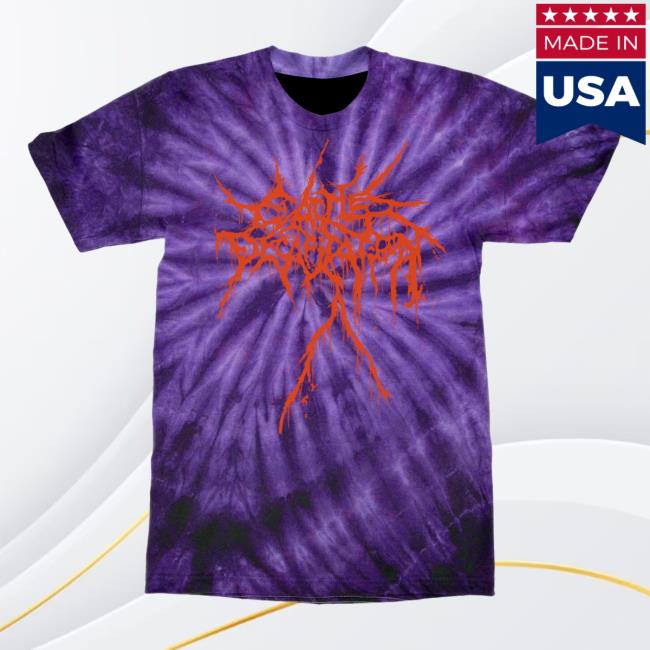 Official Indie Merch Store Shop Cattle Decapitation "Tie Dye Ouroboros" Shirt IndieMerchStore Carcosabc