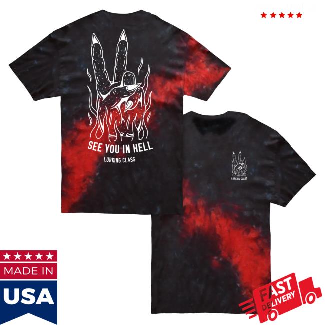 Lurking Class Clothing See You In Hell Tie Dye Shirt 2023 Black/Tie-Dye LurkingClass