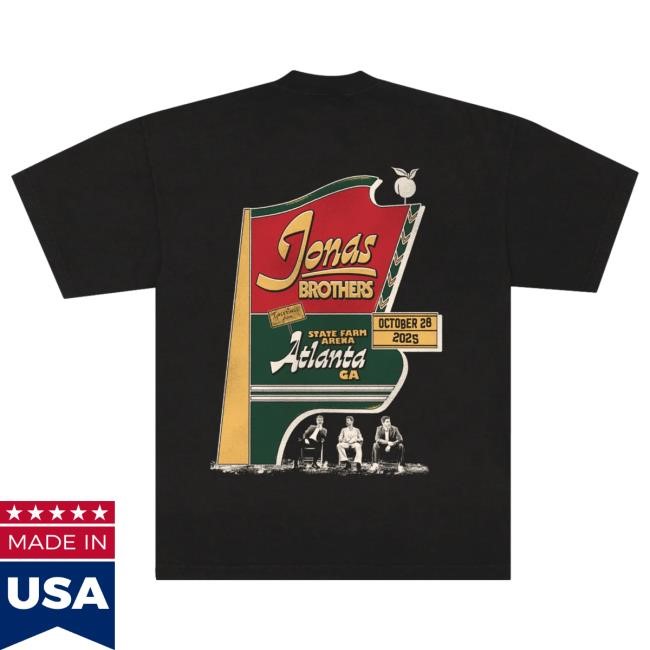 Official Jonas Brothers Merch Store Shop Greetings From Your Hometown - Atlanta, GA Shirts JonasBrothers