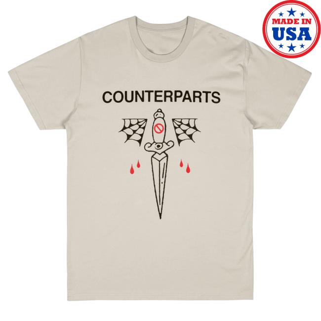 Official Hell And Home Counterparts Merchandise Dagger Tee